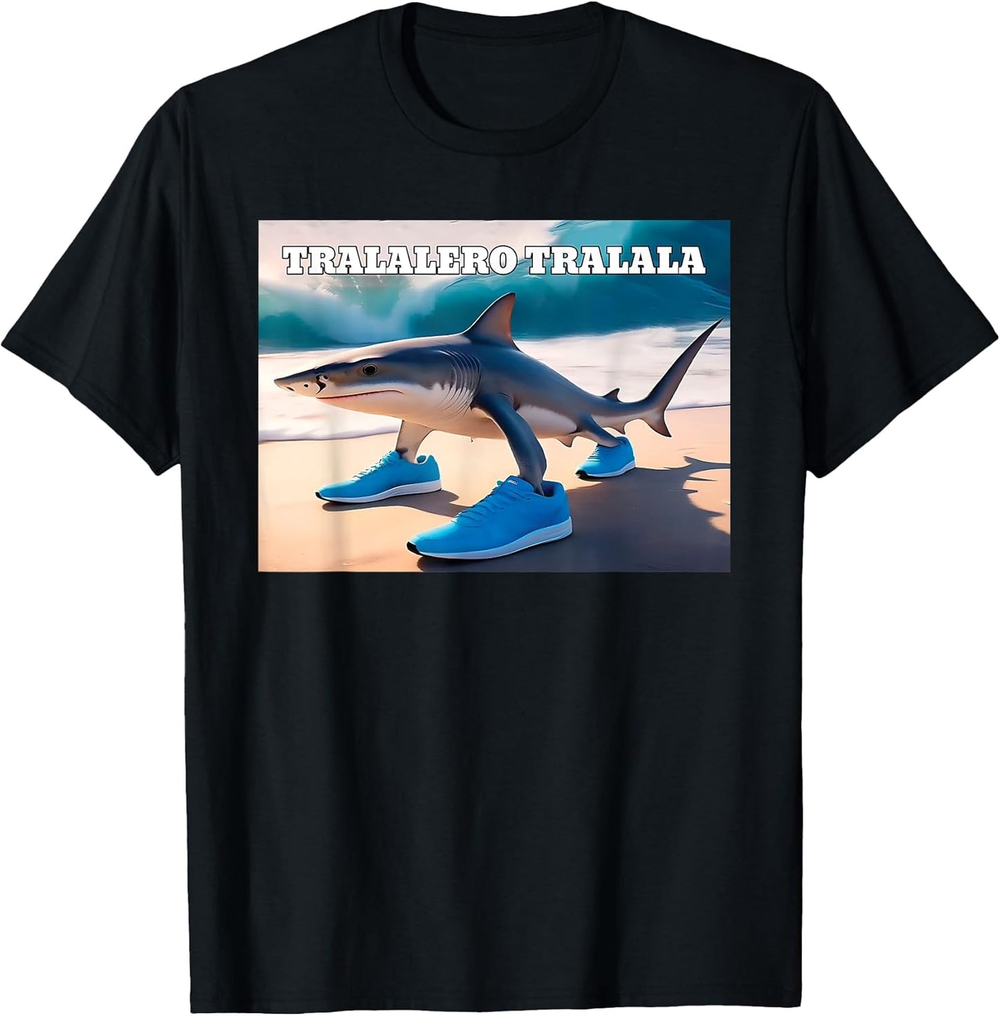 Shark With Shoes Meme Shirt