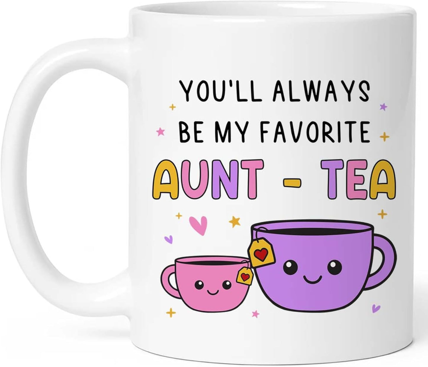 Mothers Day Gifts For Aunt, My Favorite Aunt-tea Mug, Funny Best Aunty Present - Perfect Birthday For Auntie From Niece, Nephew, Cool Gifts For Auntie
