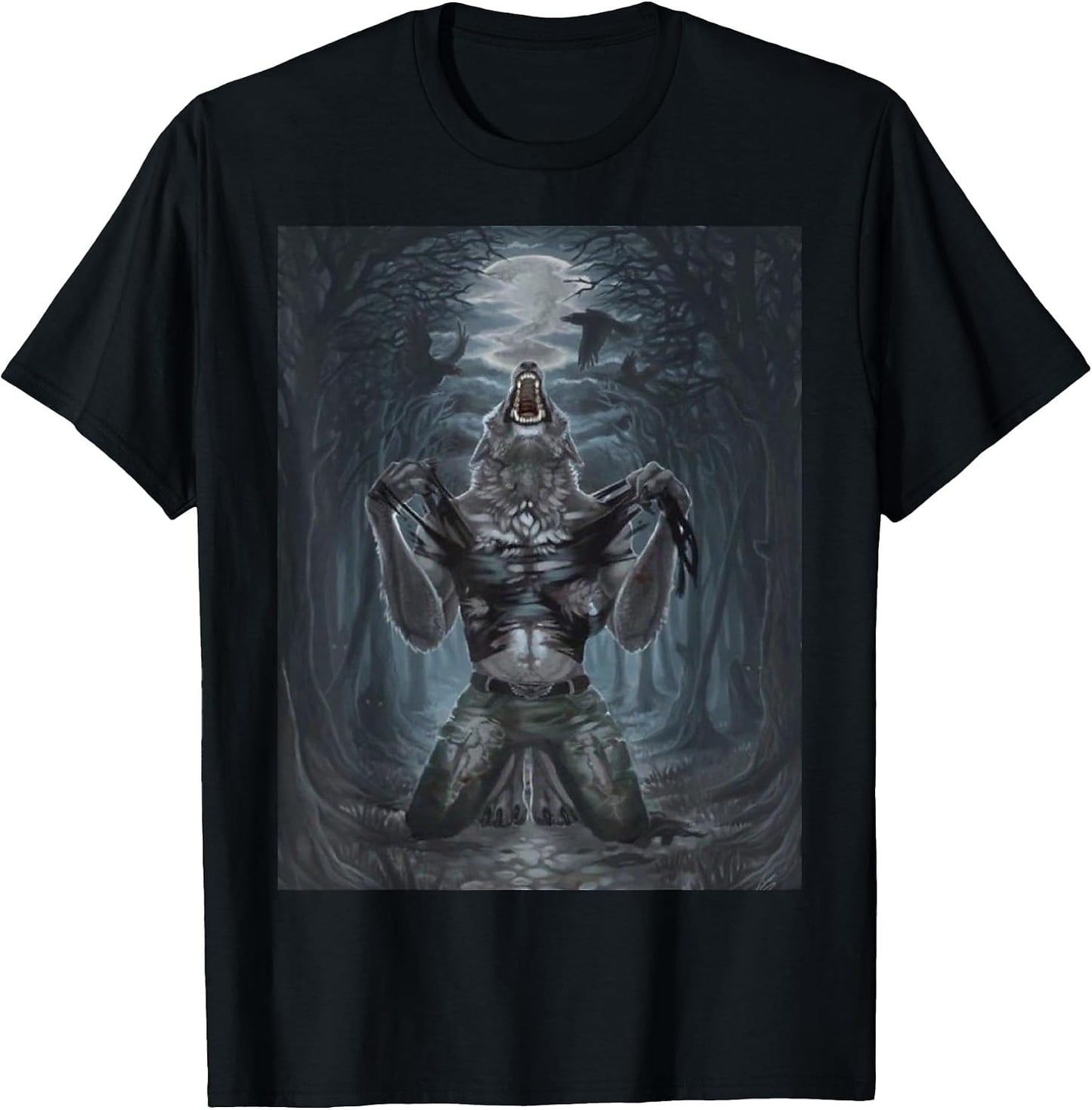Werewolf Ripping Off Shirt meme