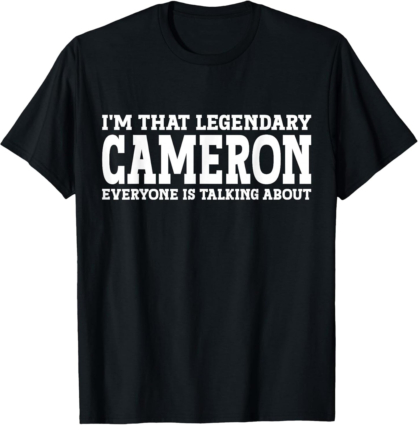 Cameron Gifts Cameron Tee Men Name Birthday Gifts
