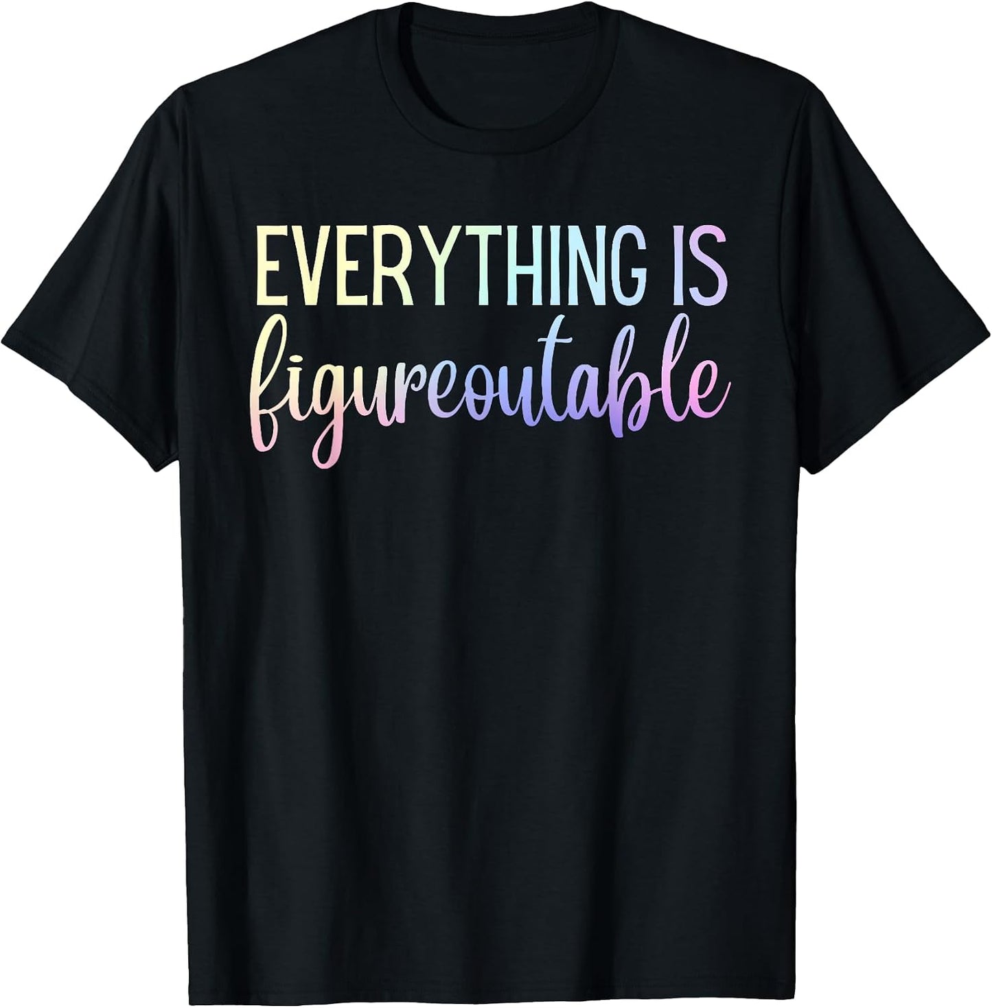 T-Shirt - Black - Unisex-Adults - Small - Short Sleeve - Crew Collar - Modern - Fun - Vacation - Cotton, Polyester - Machine Wash