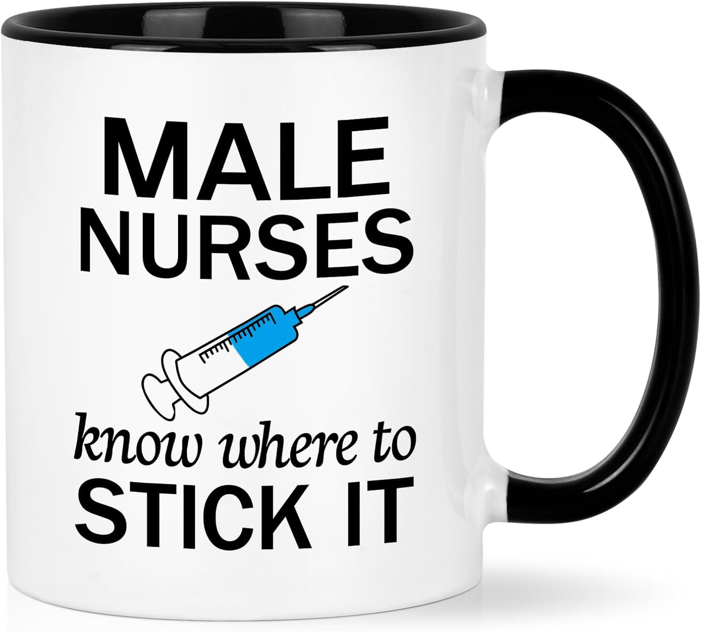 YHRJWN Nurse Gifts, Male Nurse Gifts, Nurses Week Appreciation Graduation Gift for Men Him, Funny Coffee Mug, 11 Oz