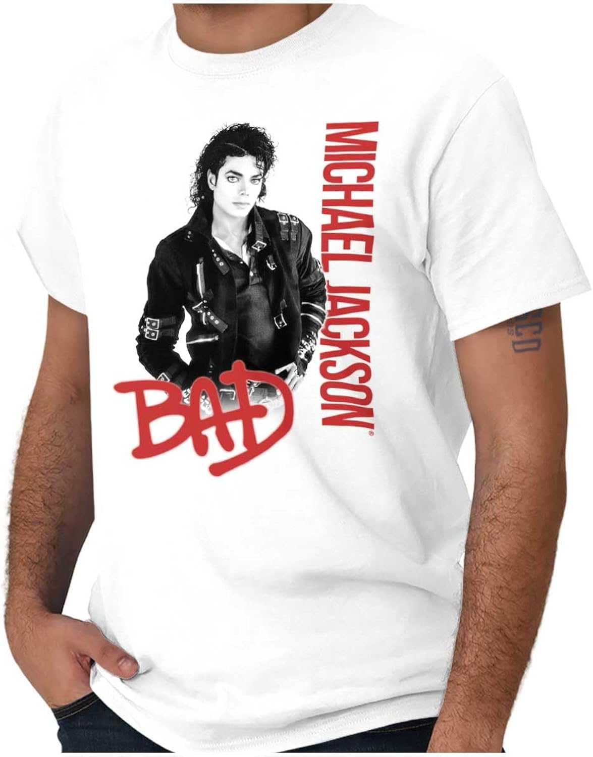 Michael Jackson Bad Music Album Cover Graphic T Shirt Men or Women