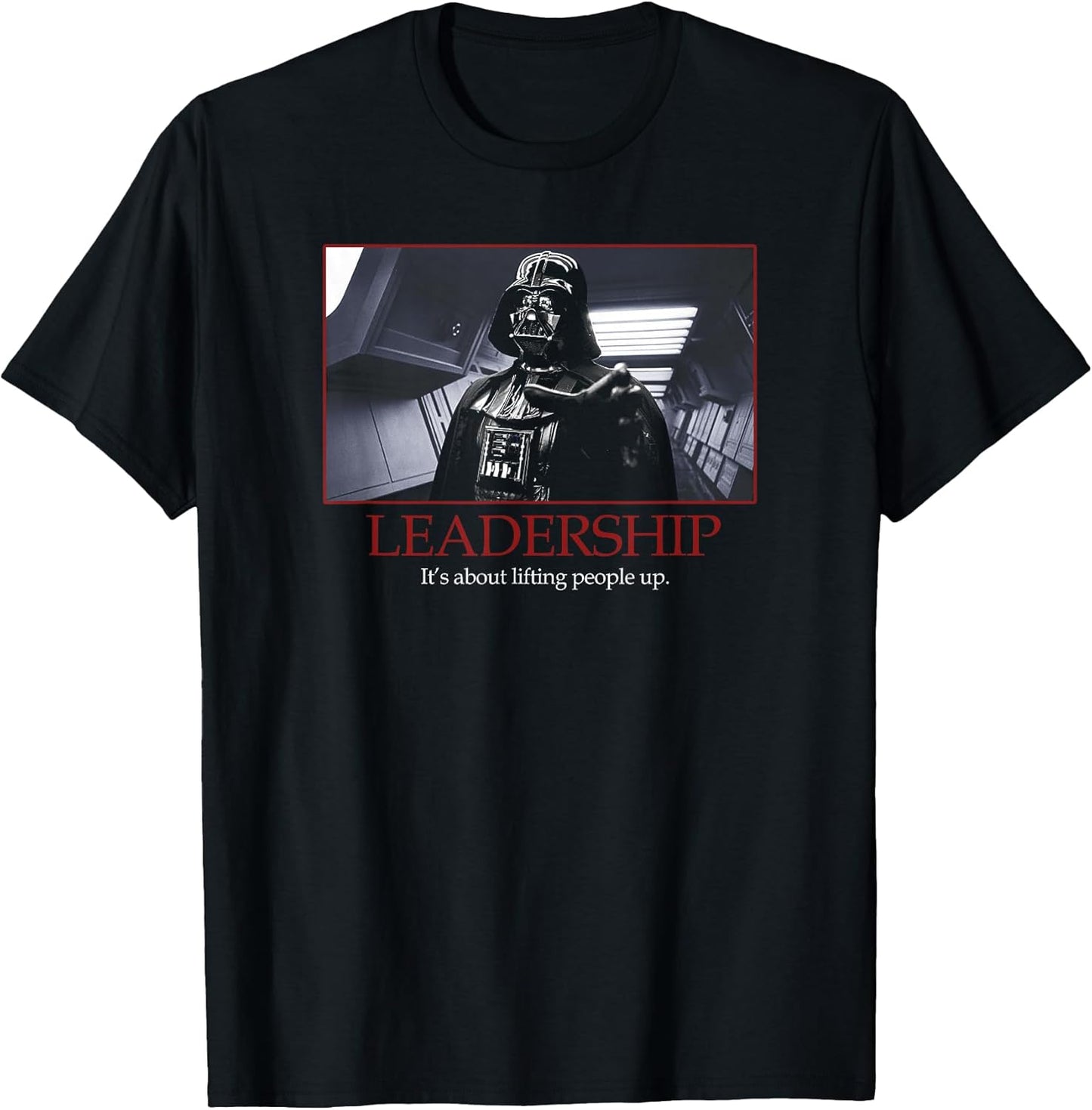 Darth Vader Leadership Inspirational Poster Photo T-Shirt