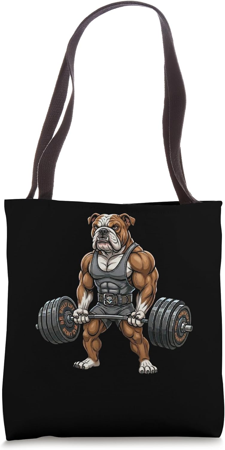 Strong Bulldog Weightlifting Gym Dog T-Shirt