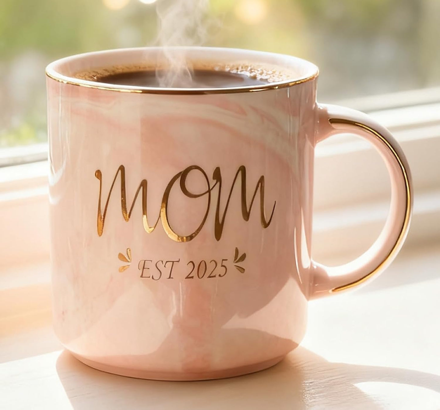 Mecai New Mom Gifts For Woman-Mom Est 2025 Coffee Mug-Pregnancy Announcement Gifts for First Time Moms,baby shower gifts for mom