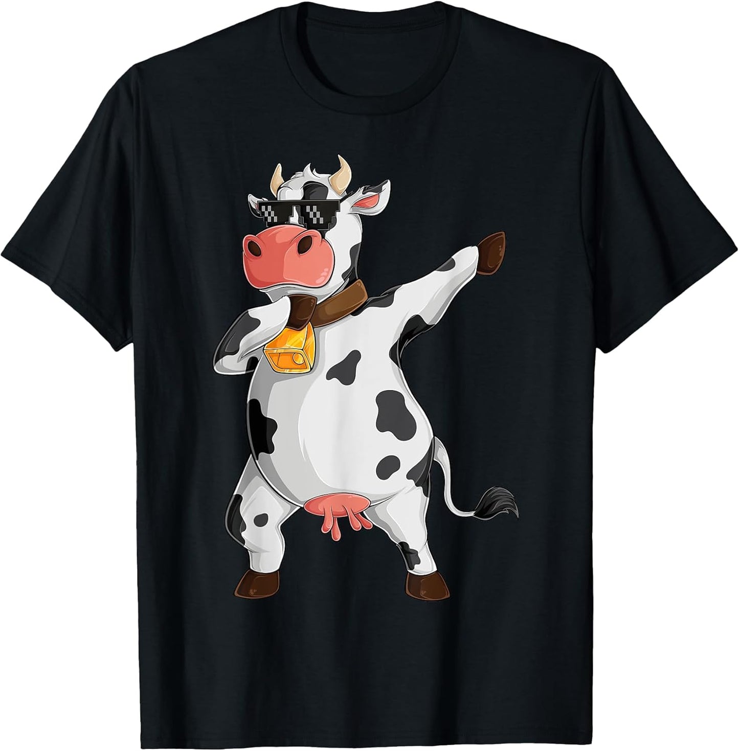 Funny Dab Dance Cow Shirt For Women Men Kids