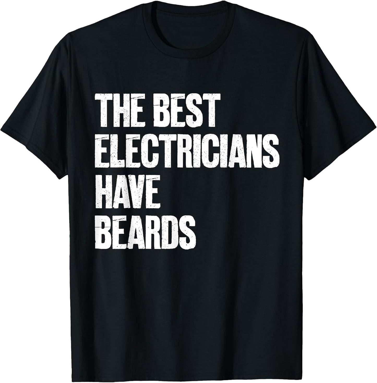 Funny Electrician Beard Typography Gifts