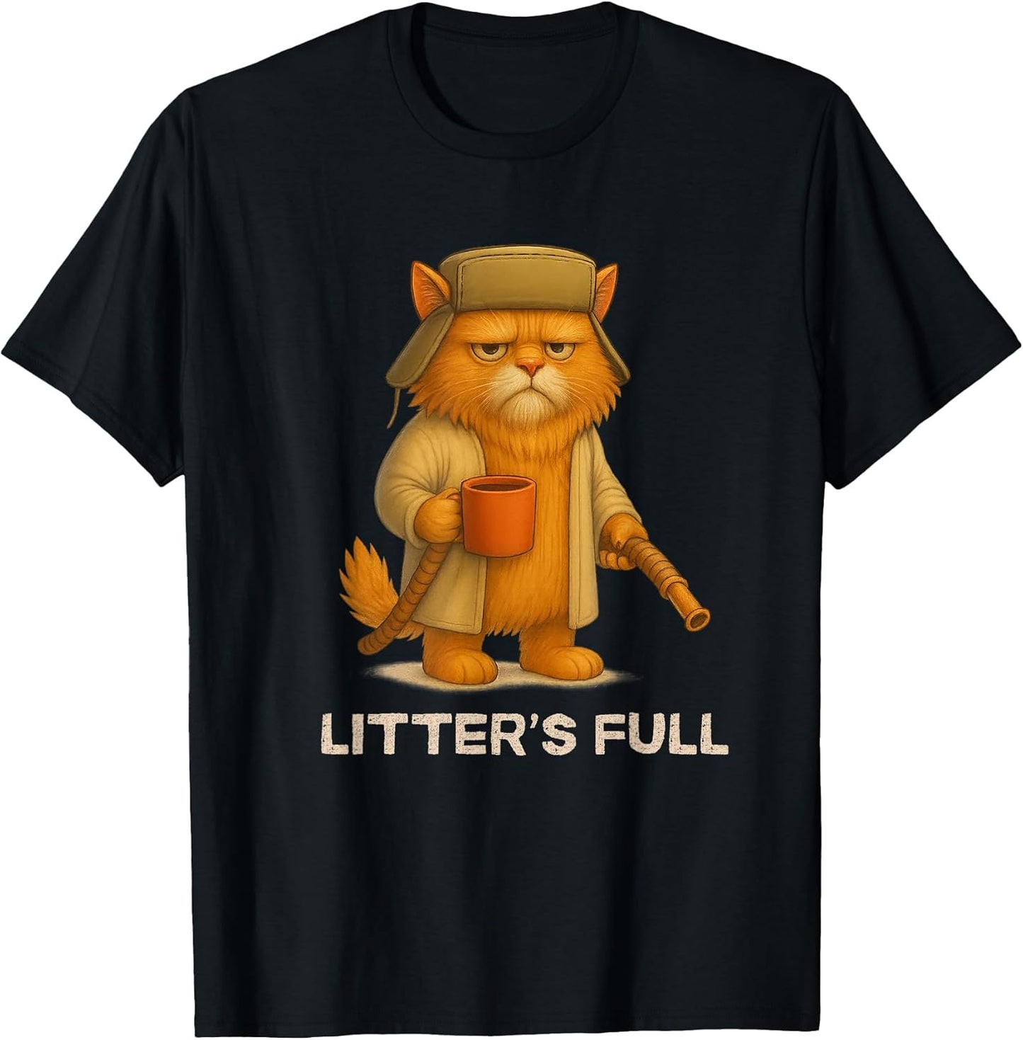 Litter’s Full Funny Cat Parody Lovers Christmas Xmas T-Shirt