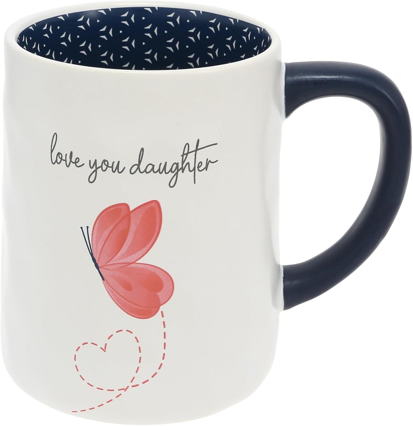 Pavilion Gift Company - Love You Daughter - 17 Oz Coffee Mug Tea Cup Daughter-In-Law Stepdaughter Floral Spring Drinkware