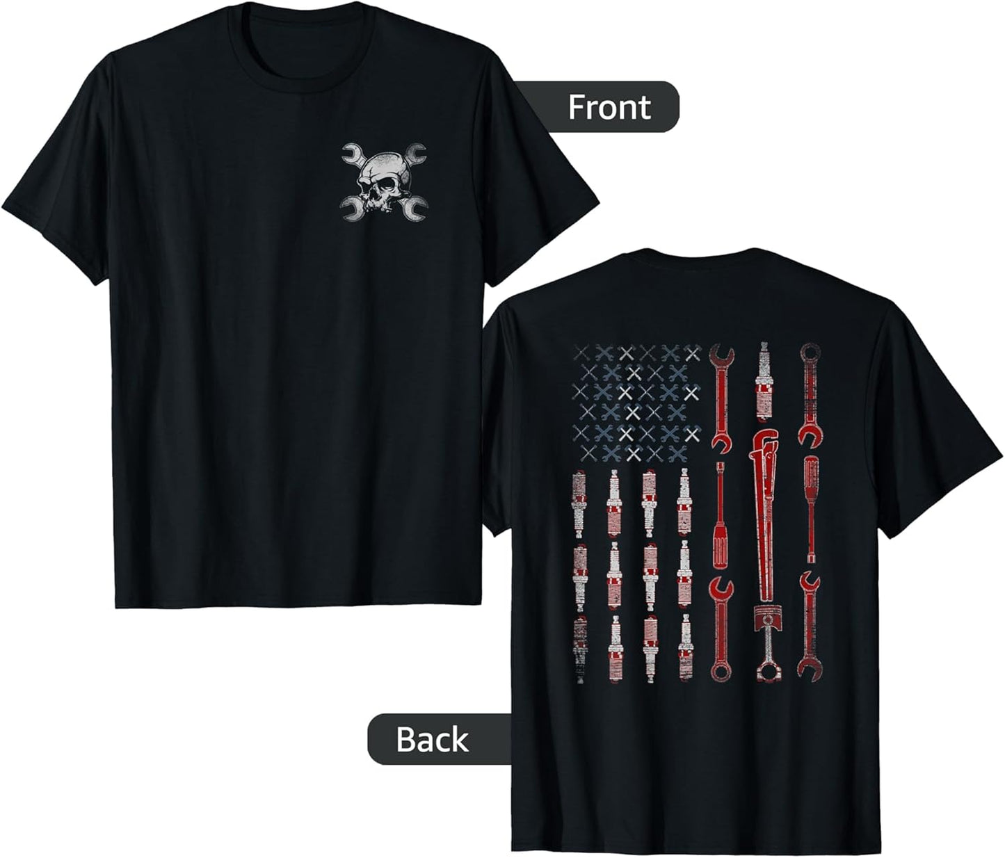 Mechanic Shirts / American Flag Tools T-Shirt