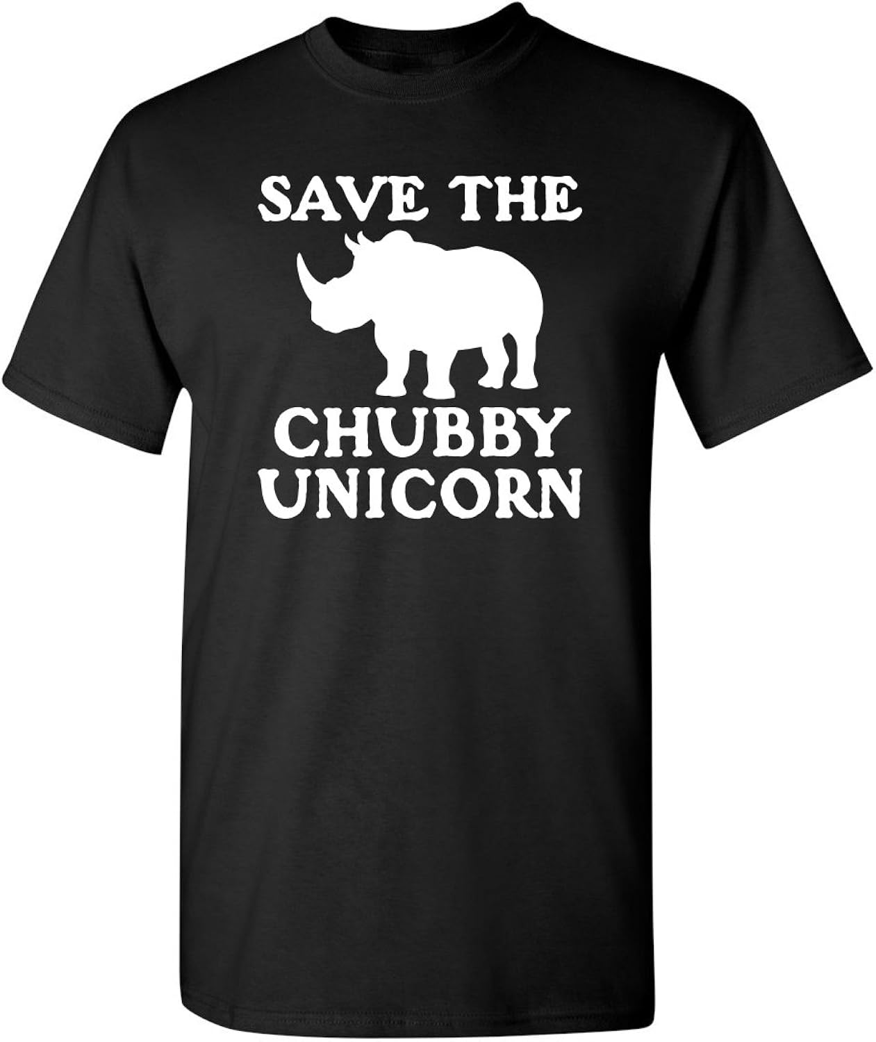 Save The Chubby Unicorn Novelty Graphic Sarcastic Funny T Shirt