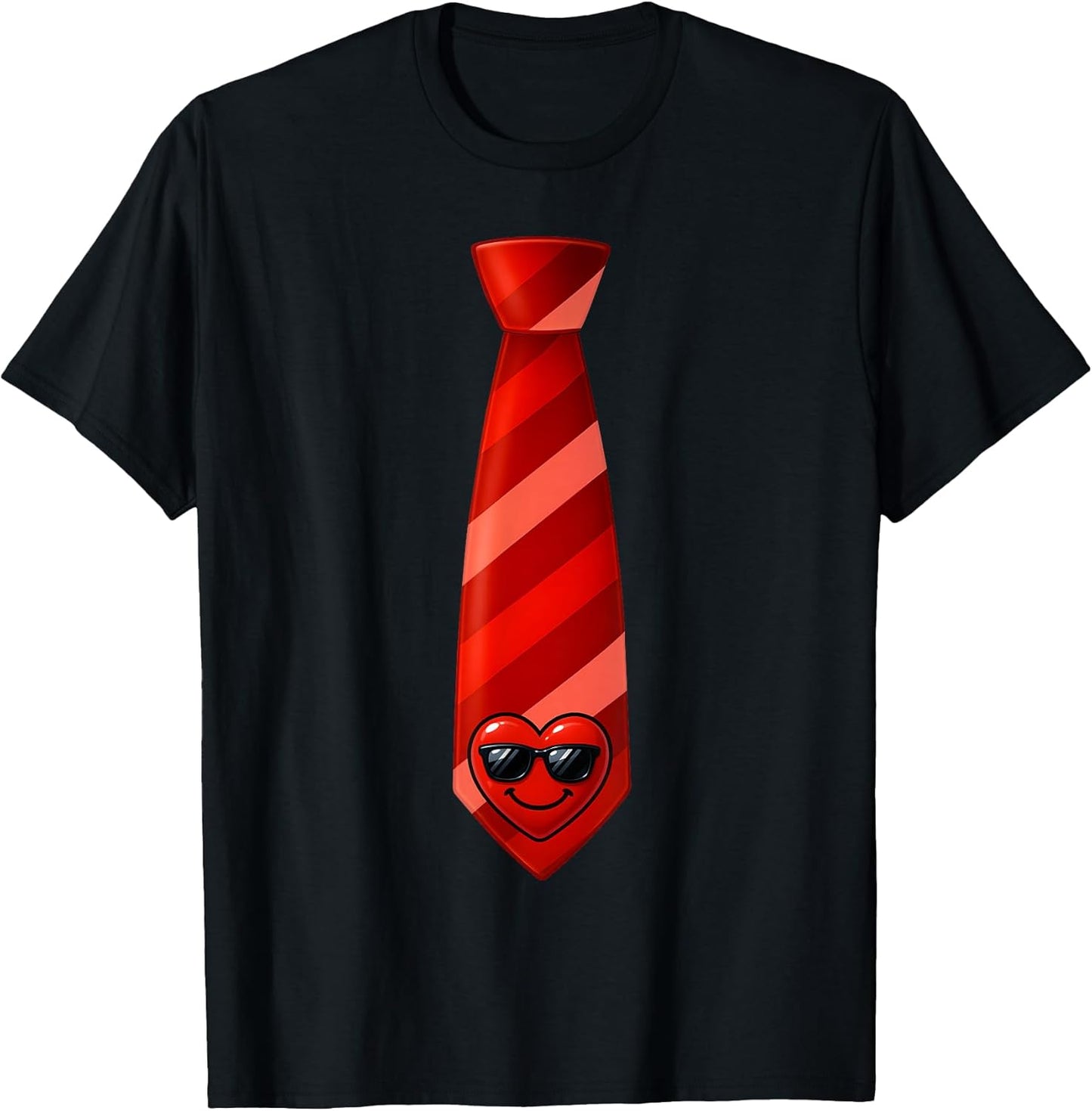 Funny Heart Necktie Valentine Shirts Kids Boy