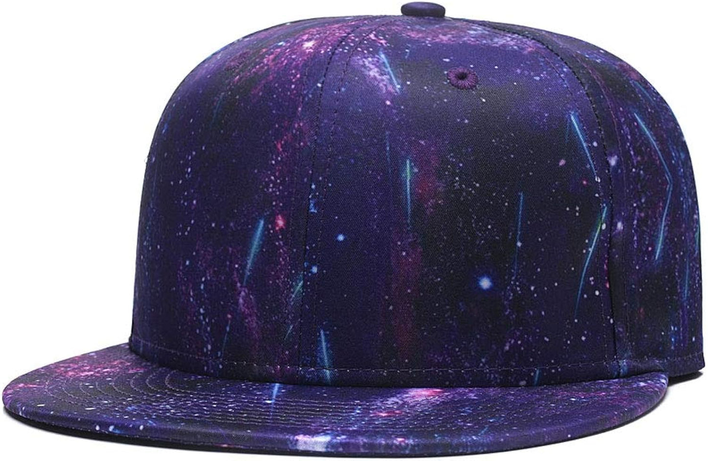 Snapback Hat for Men Women,Hip Hop Style Colorful Flat Bill Hats Teens Adjustable Baseball Cap
