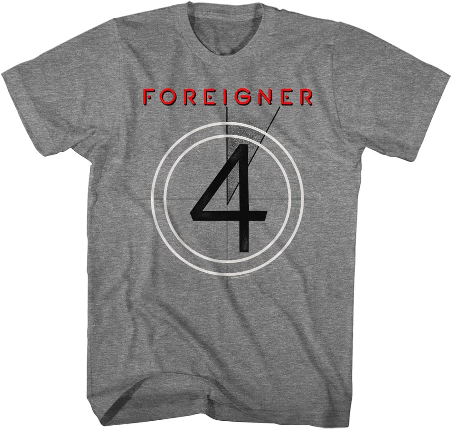 Foreigner 4 Album Cover Mens Short Sleeve T Shirt 80s Music Graphic Tees