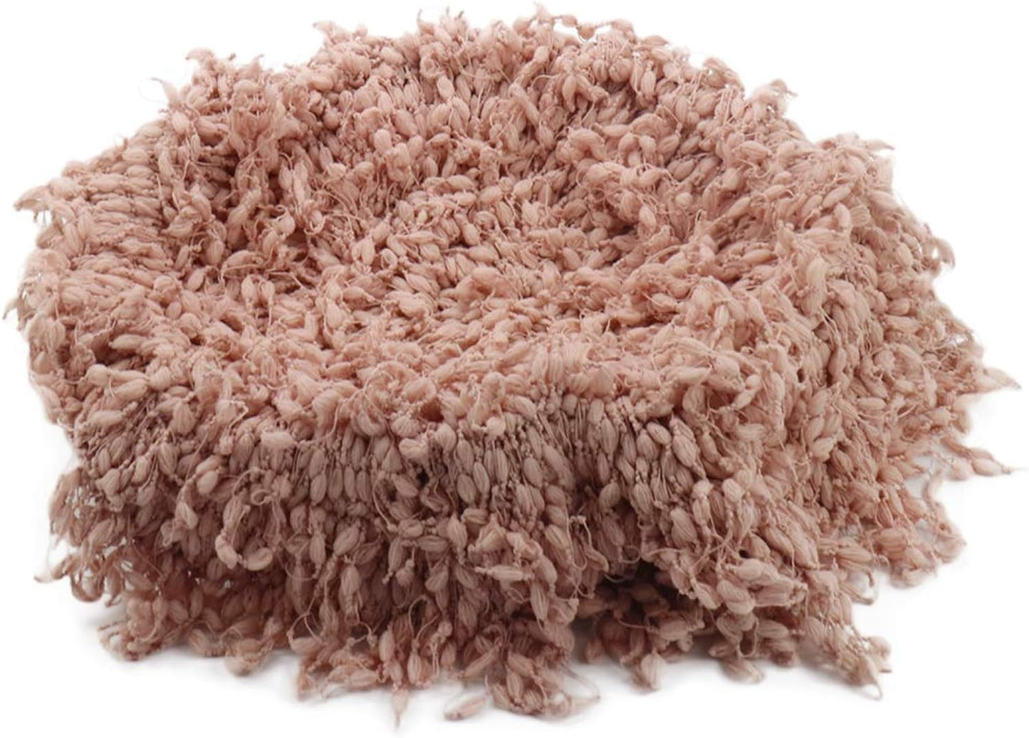 Hand Crochet Round Blanket with Fringe Newborn Photography Props Newborn Photography Basket Stuffer Filler Mat