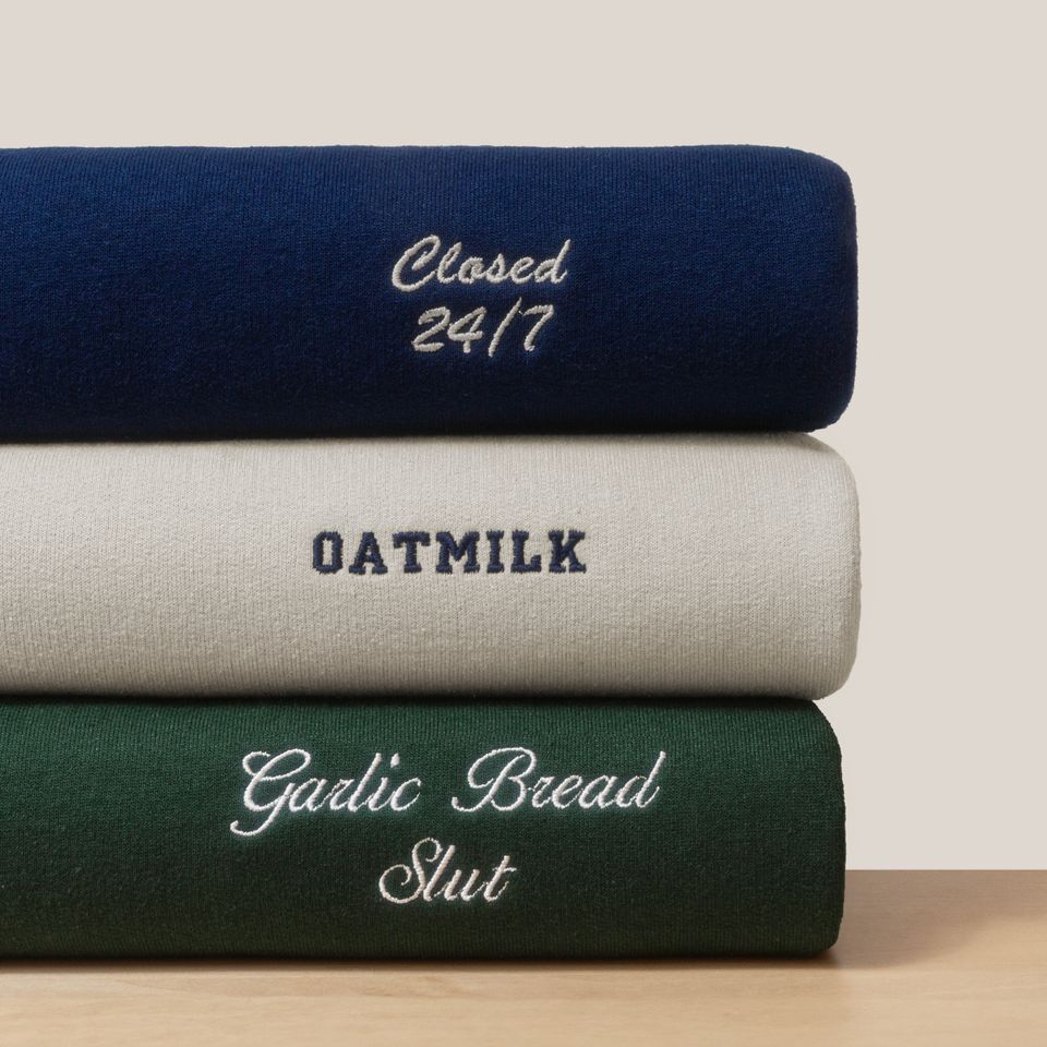 Custom Embroidered Sweatshirt - Left Pocket -Embroidery Sweater -Custom Text - Personalized Gift - Personalized Sweatshirt - Custom Logo