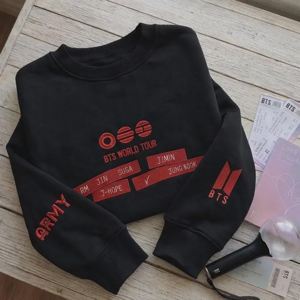 Embroidered Kpop Concert Sweatshirt & Hoodie, Arirang-Inspired Tour Design, Fan Gift
