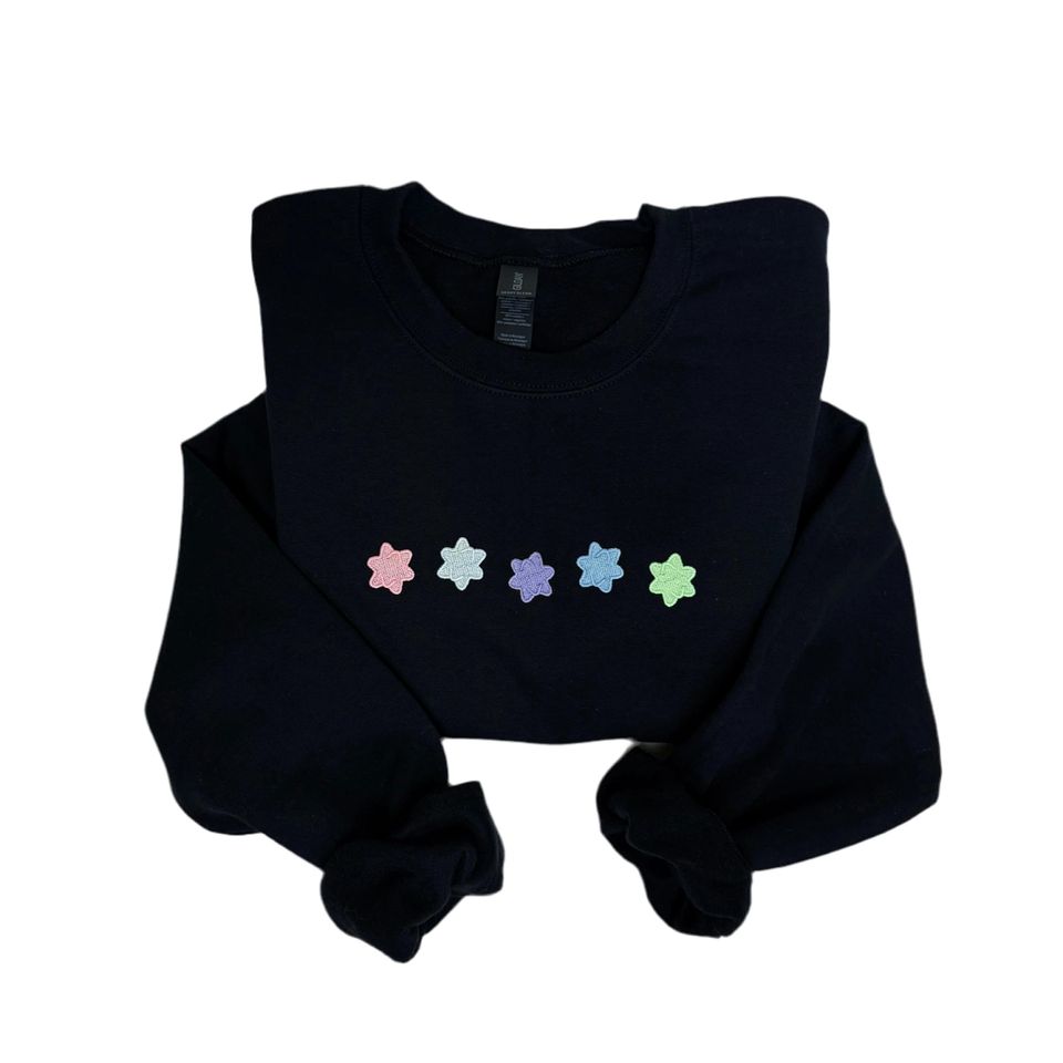 Glow In The Dark Star Fragments Sweatshirt Embroidered (Animal Crossing inspired)