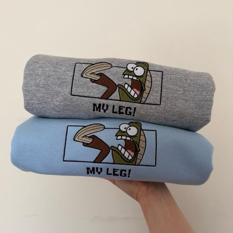 My Leg! Gildan Sweatshirt Embroidered