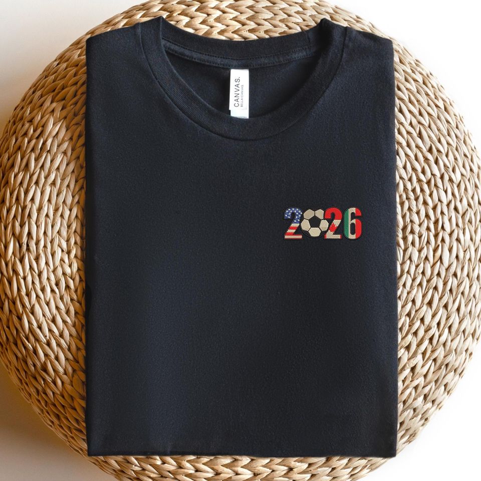 Embroidered 2026 World Championship Soccer Shirt - Unisex
