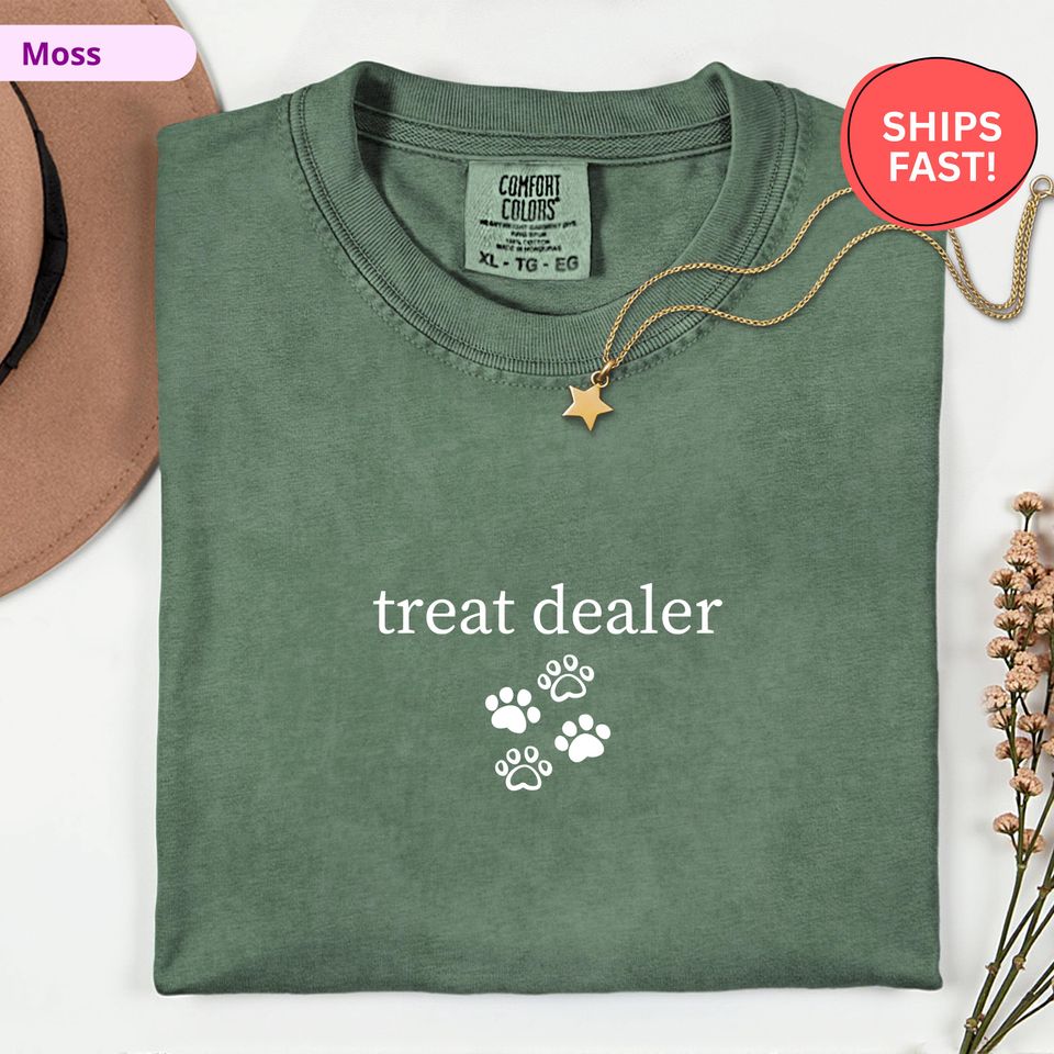 Comfort Colors Treat Shirt, Dog Mom Shirt, Funny Dog Lover Tee, Pet Parent Gift, Dog Owner Shirt, Puppy Love Tee, Treat gift