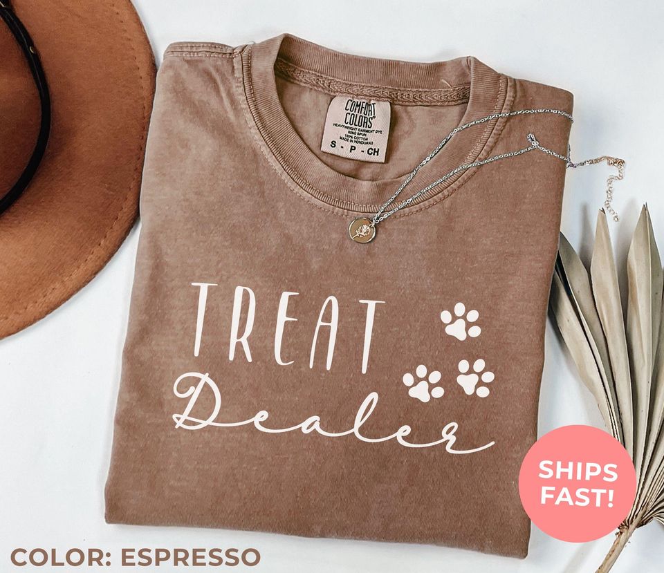 Comfort Colors Treat Shirt: Funny Dog Mom Tee