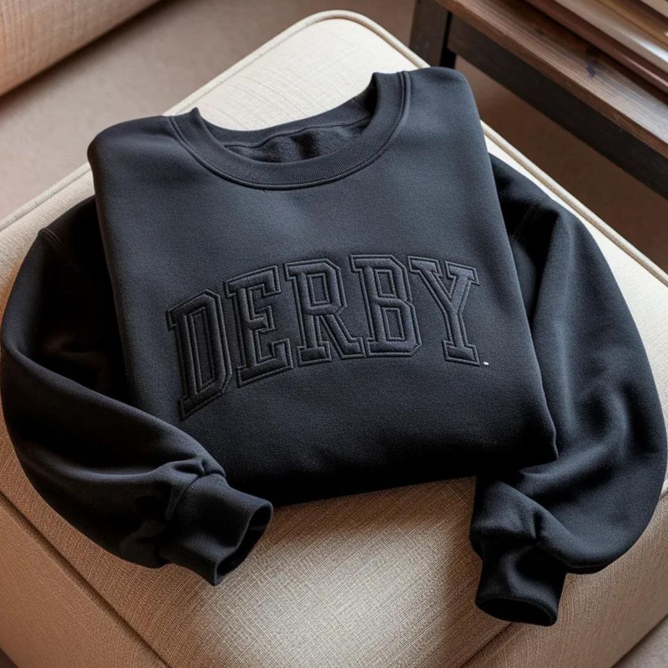Embroidered Derby Horse Racing Sweatshirt, Kentucky Derby KY Unisex Pullover