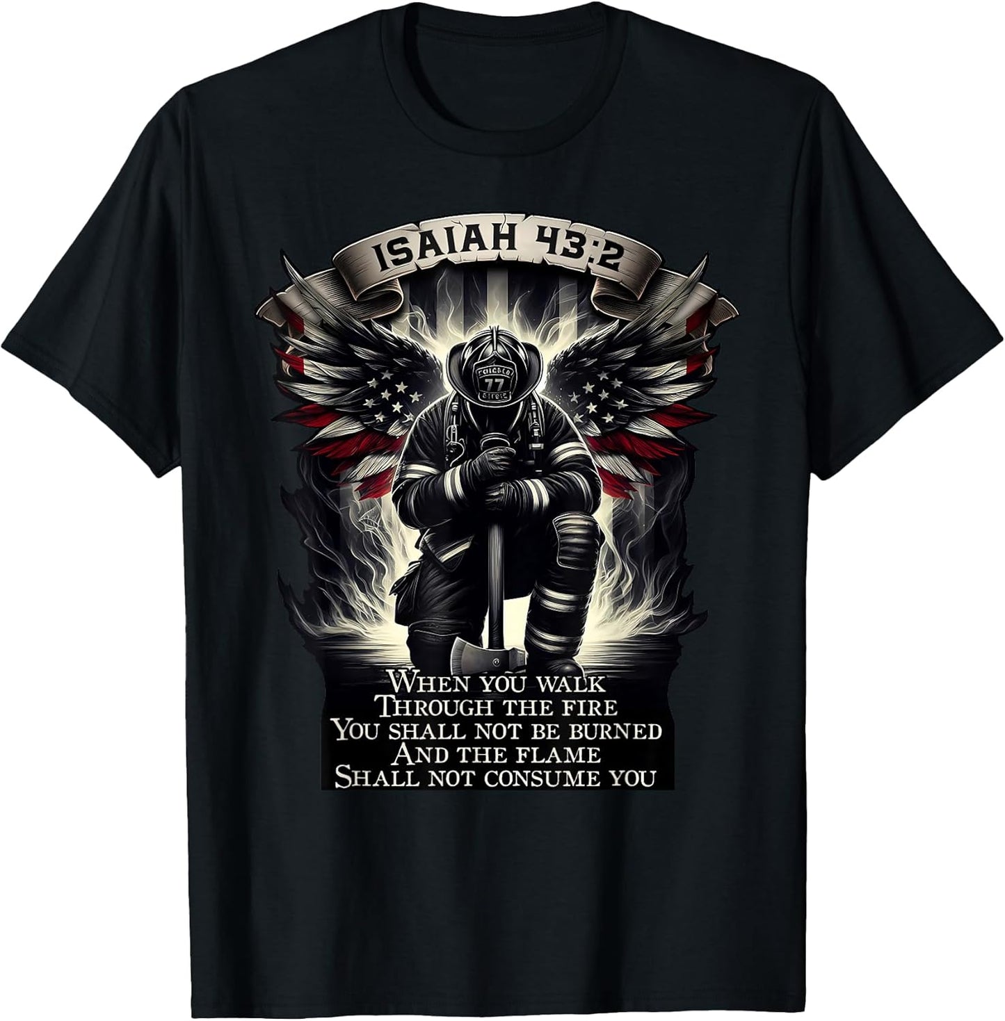 Isaiah 43 2 gifts fire fighter & fire department