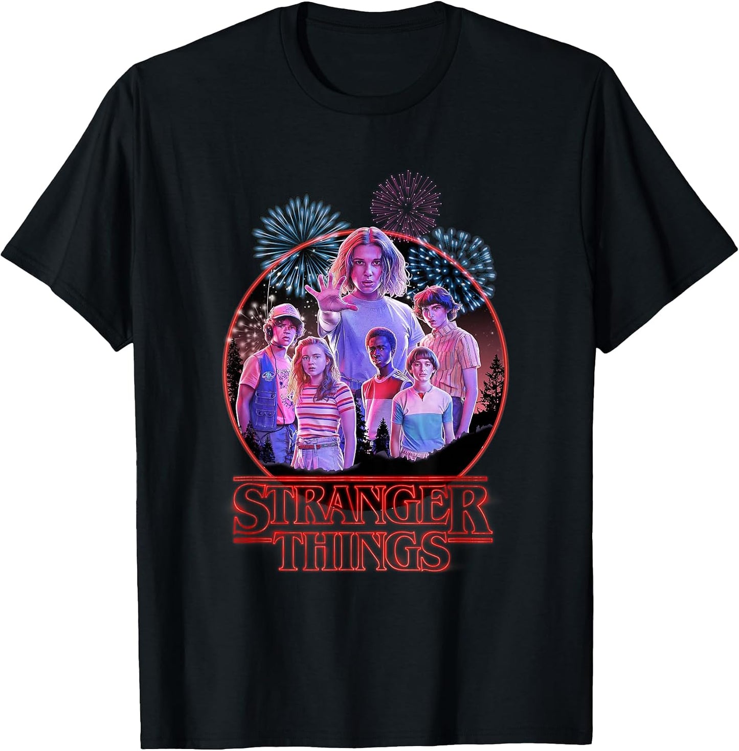 Retro Fireworks The Party Red Logo Poster T-Shirt