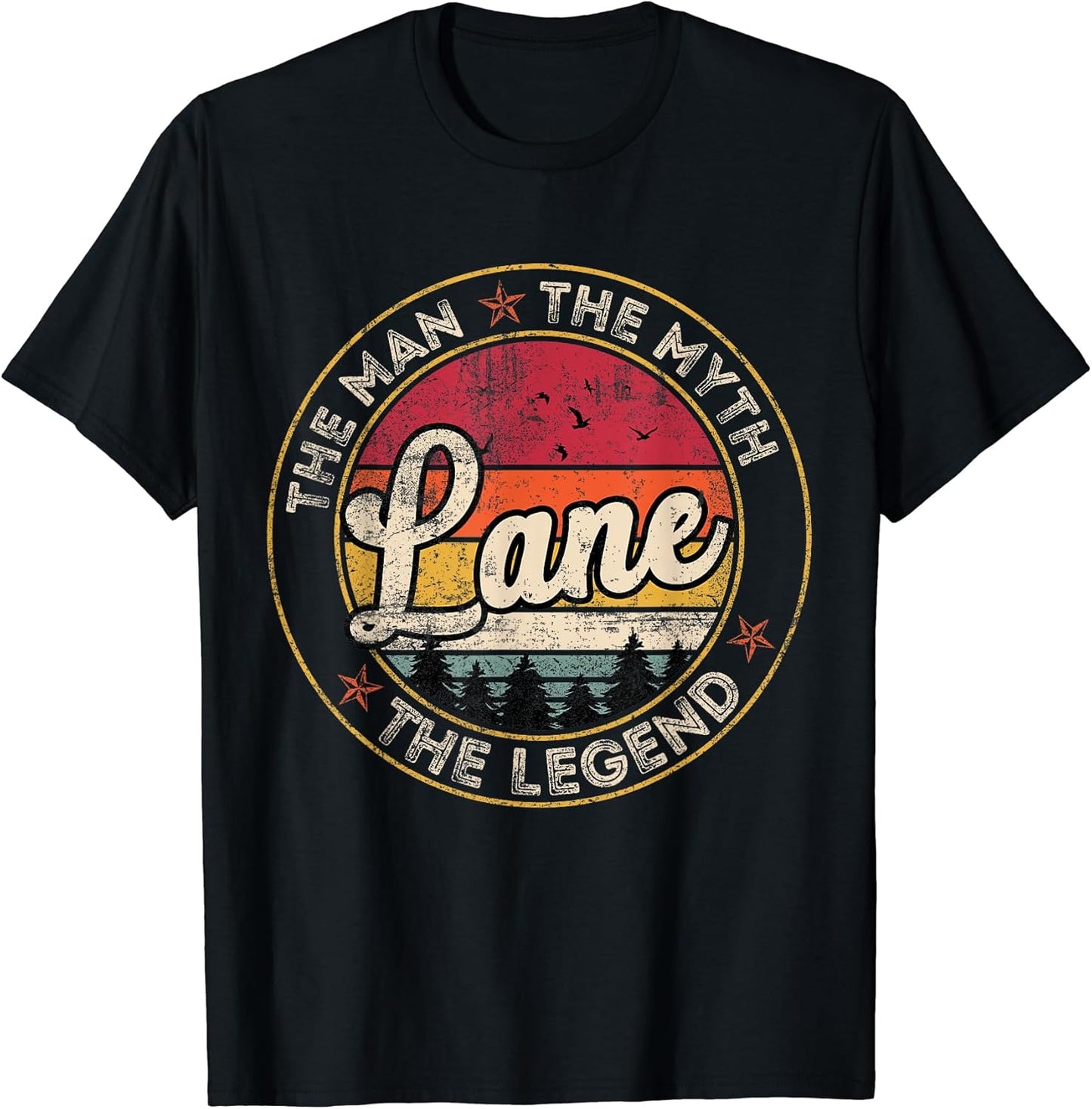 Lane First Name Personalized Vintage Retro