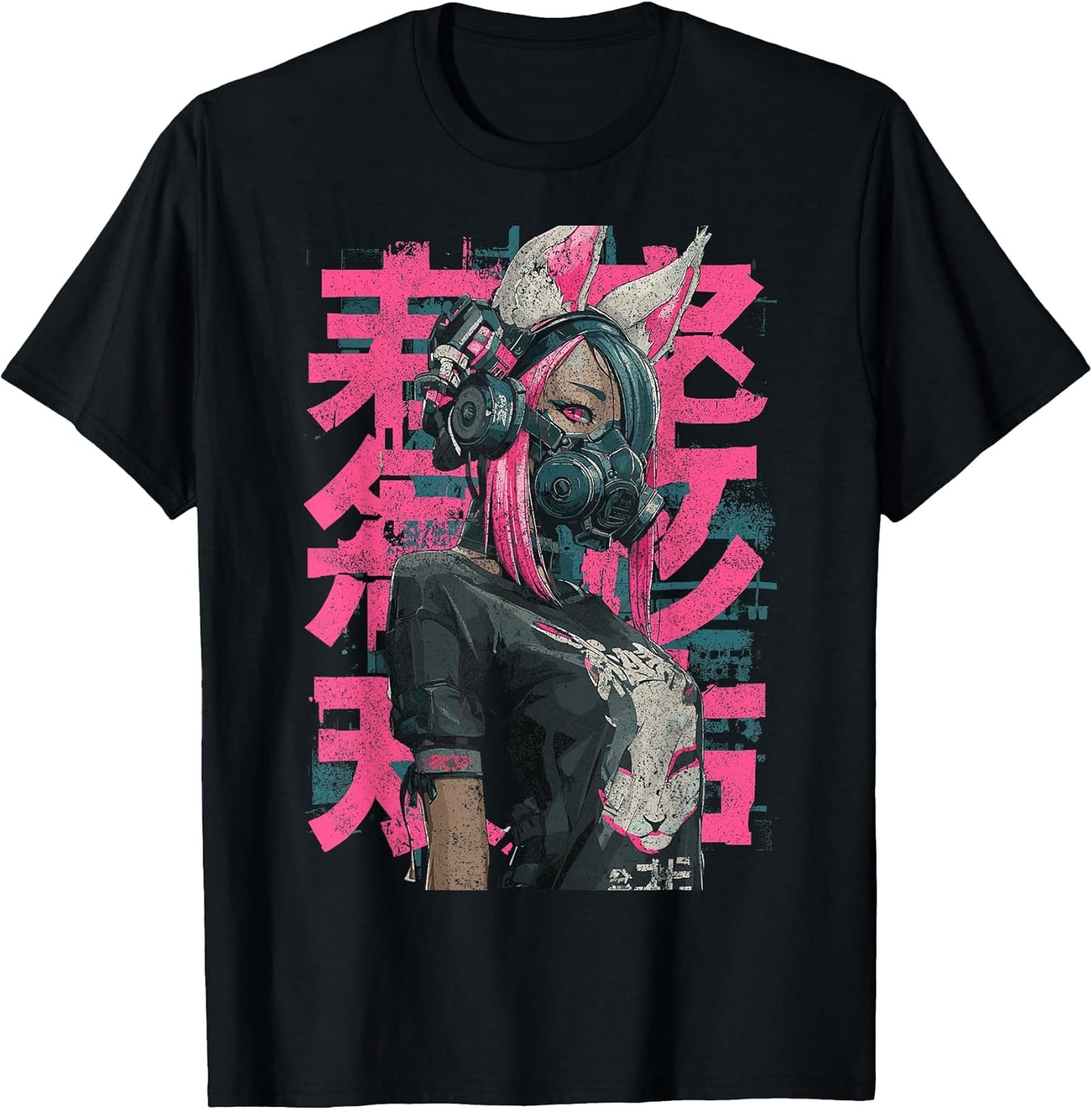 Japanese Streetwear Anime Girl Cyberpunk Y2K Anime T-Shirt