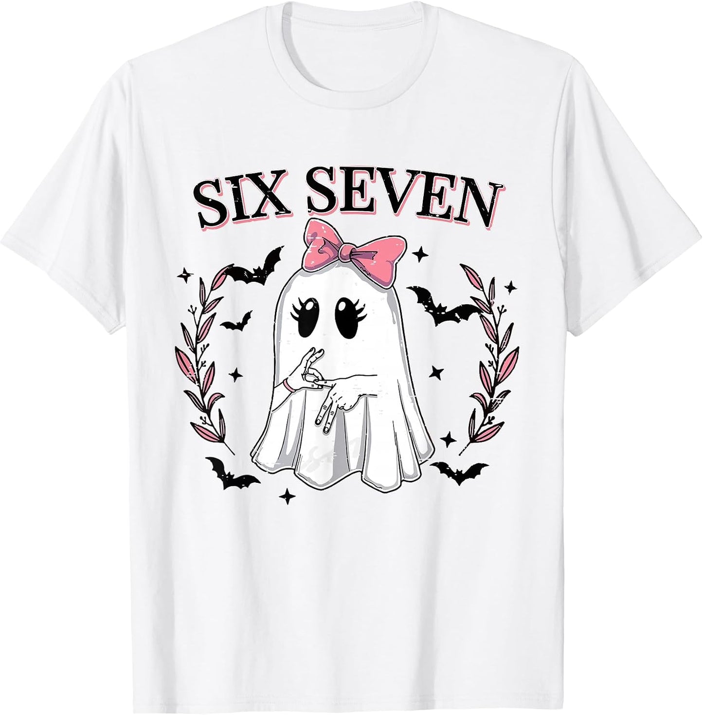 Funny Six Seven Meme 67 Ghost Halloween 6 7 Girl