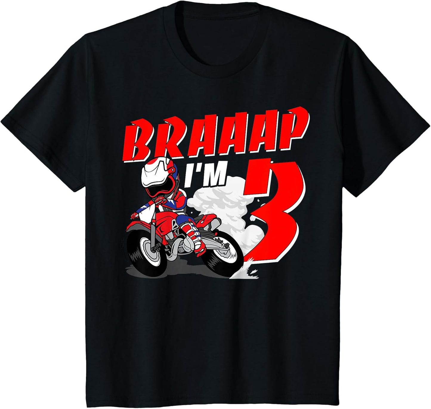 Birthday Braaap Dirt Bike Theme Party Tee