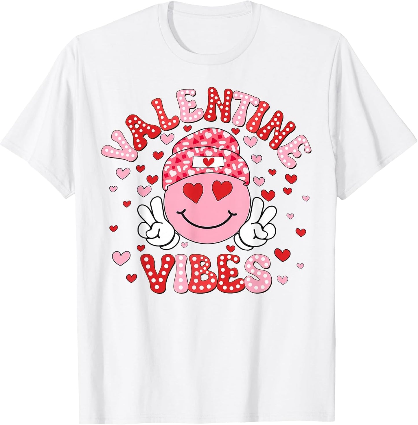 Valentine Vibes Cute Smile Face Fng Mea