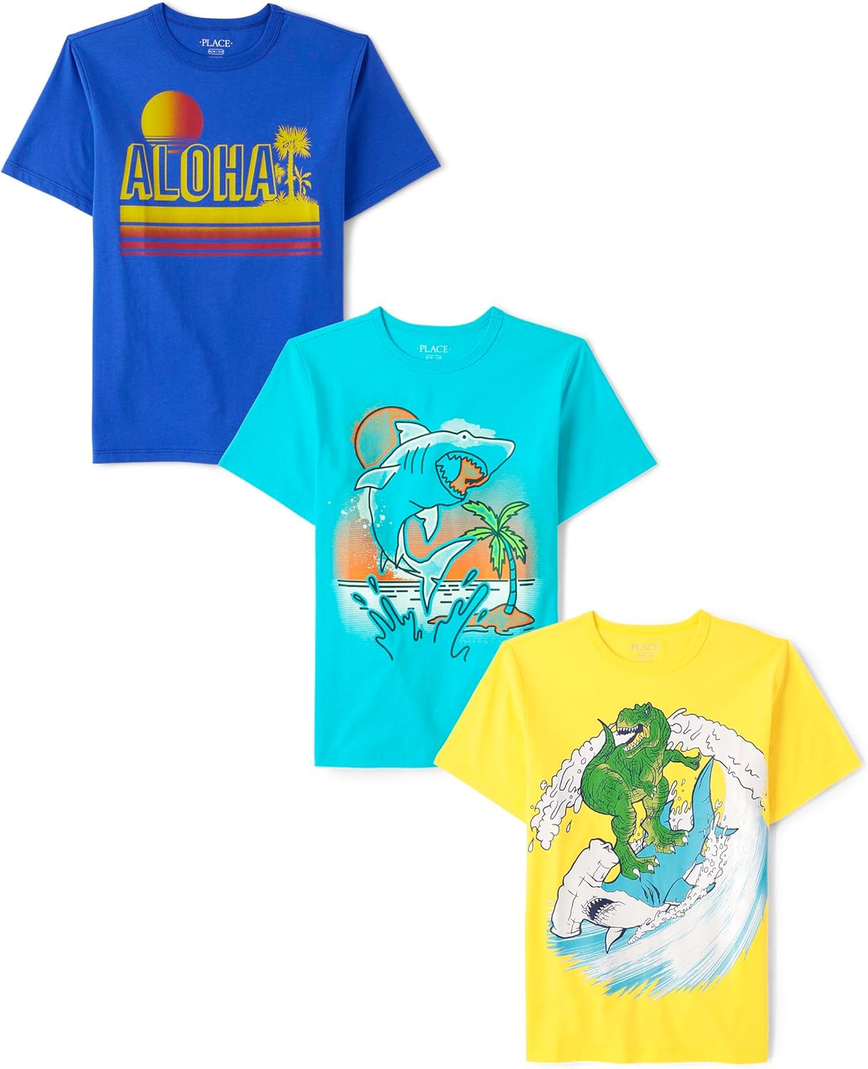 Boys Vehicle Short Sleeve Graphic T-Shirts,multipacks