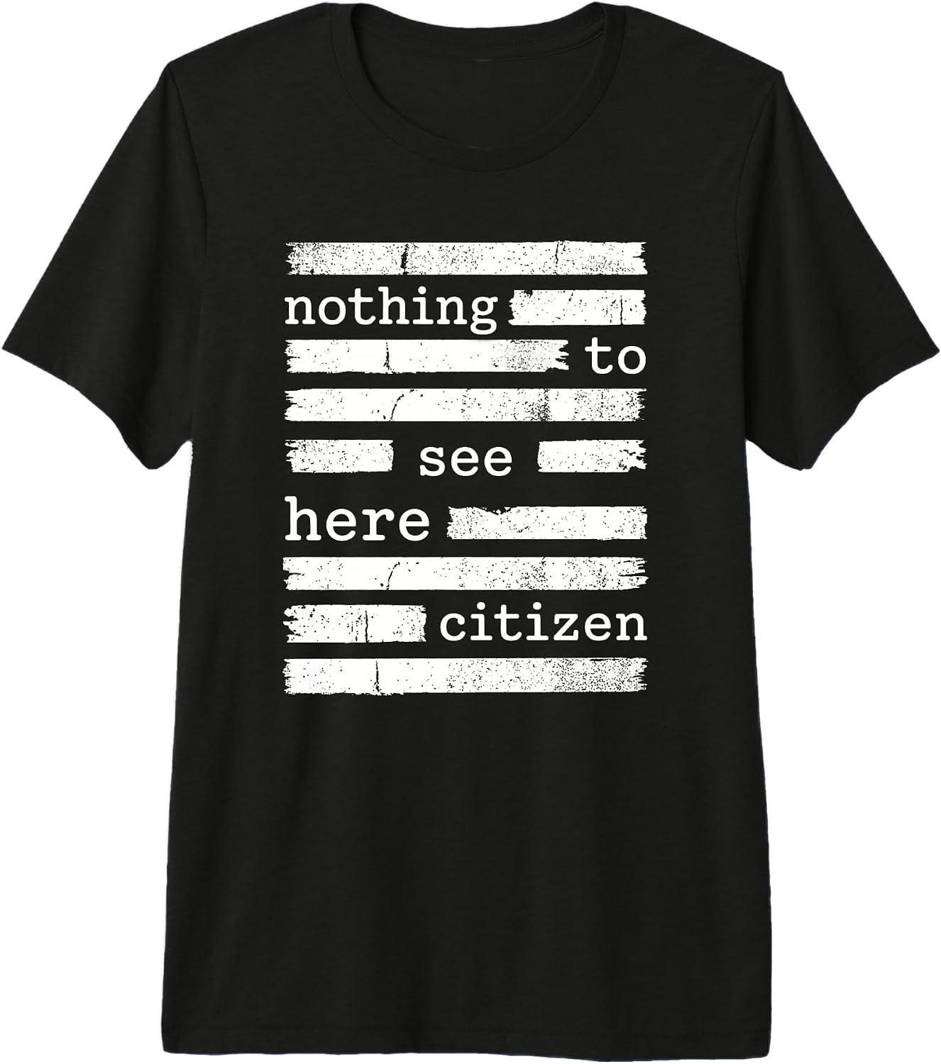 Censored Reality and Redacted Satire Apparel