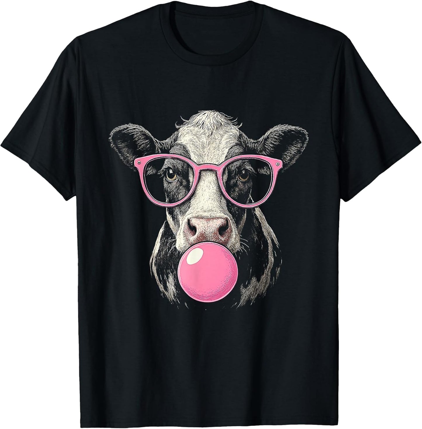 Cool Cow Face Eating Gum