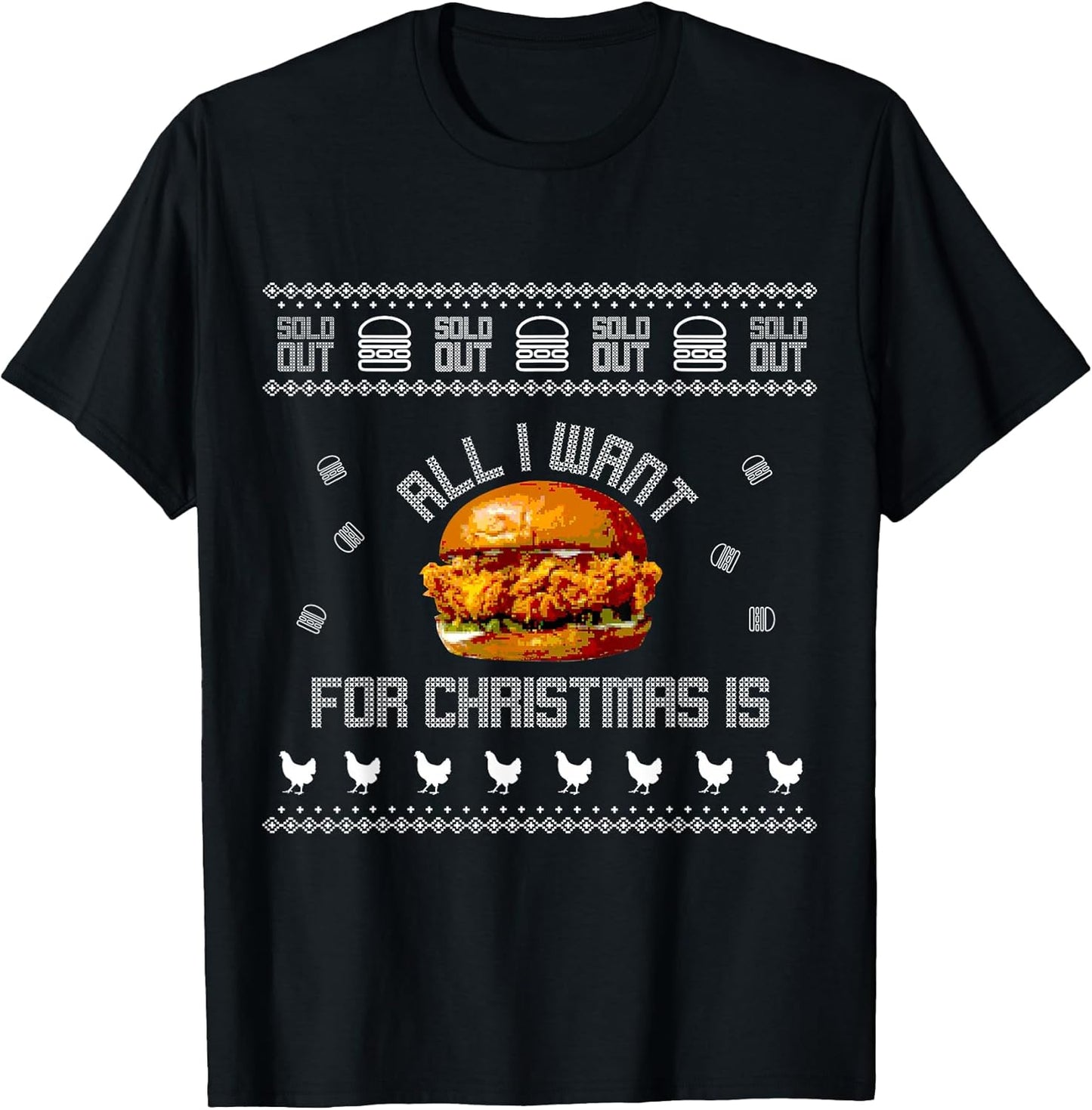 Popeyes Chicken Sandwich Ugly Christmas Sweaters