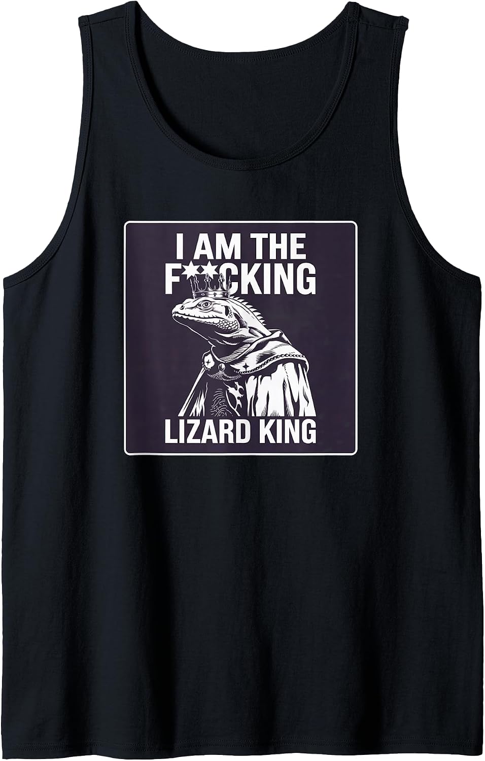 I Am the Lizard King Robert California Office Humor Funny Tank Top
