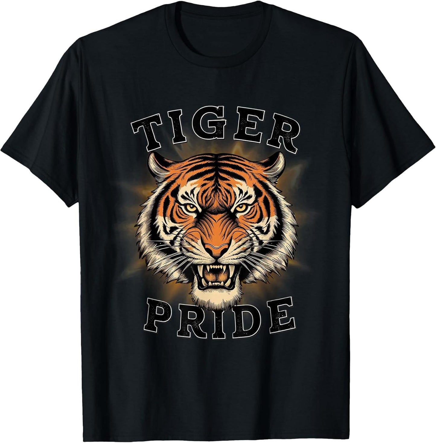 Retro Orange Tiger Graphic Sport squad costume