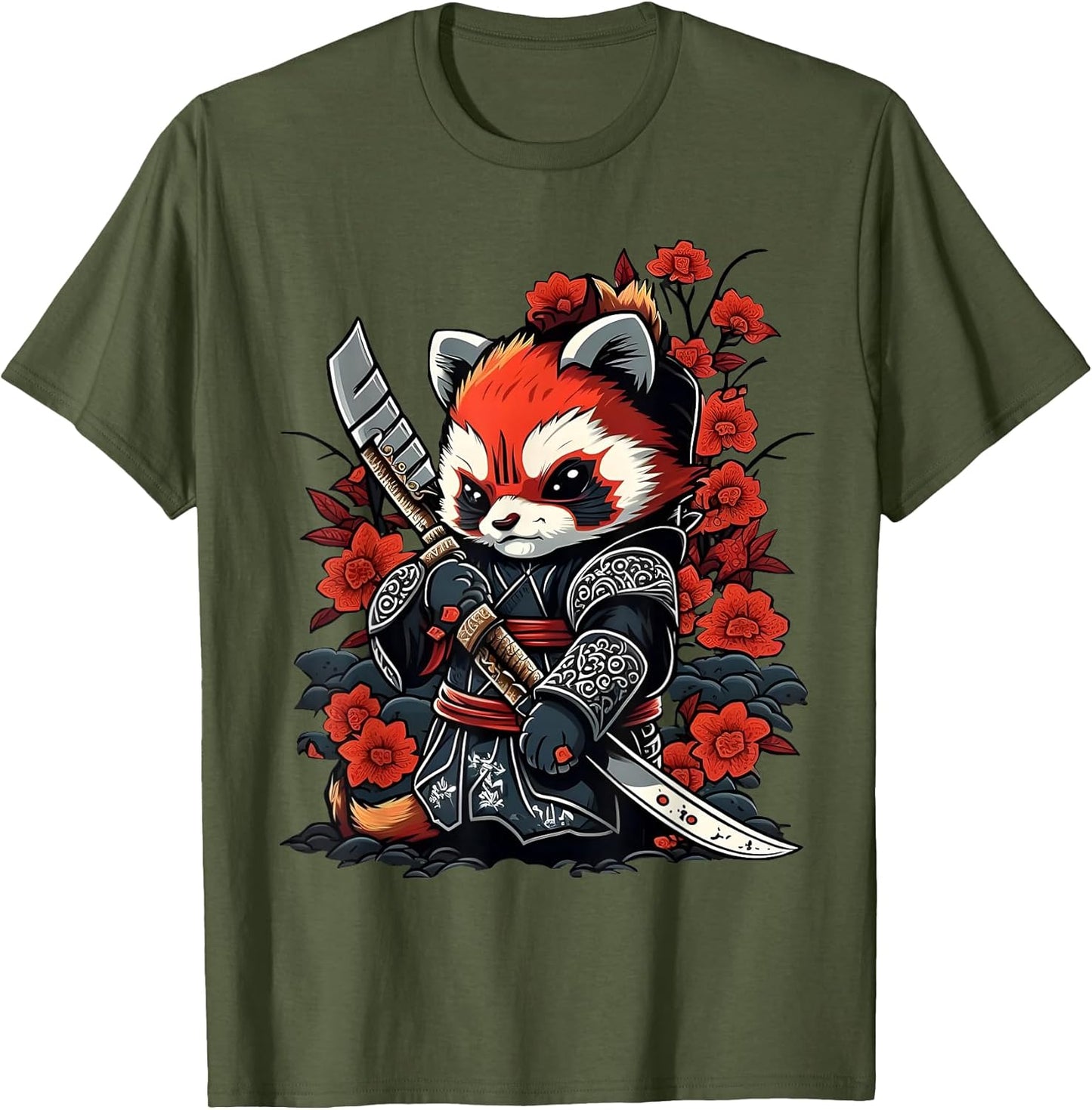 Cute Samurai Kawaii Red Panda