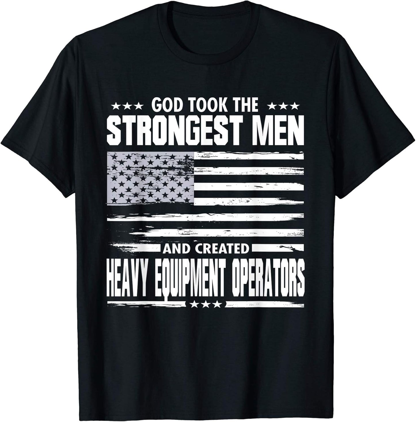Heavy Equipment Operators Construction Union Worker American T-Shirt