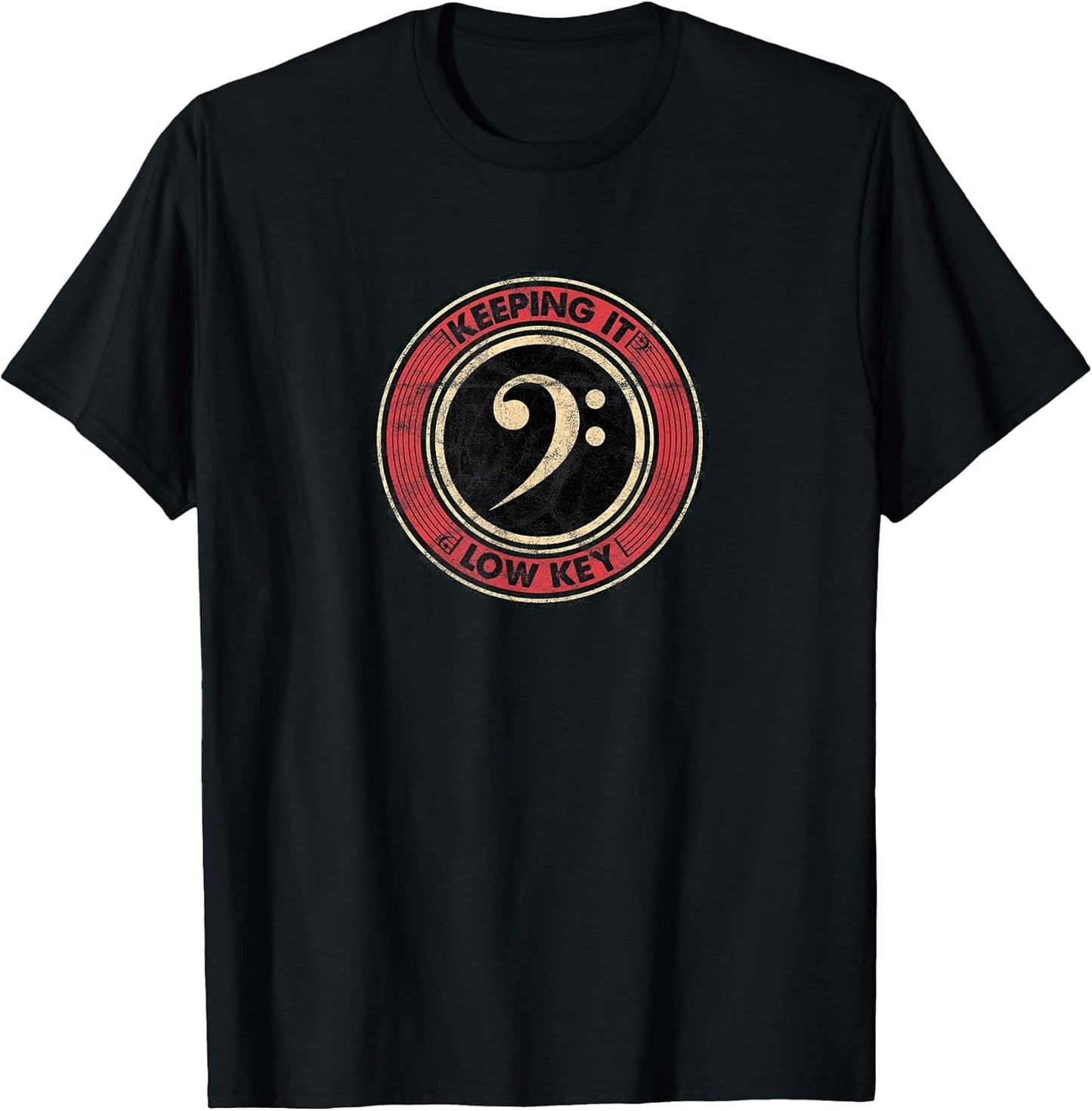 Music Theory Love Key Musical Keeping It Low Key Vintage T-Shirt