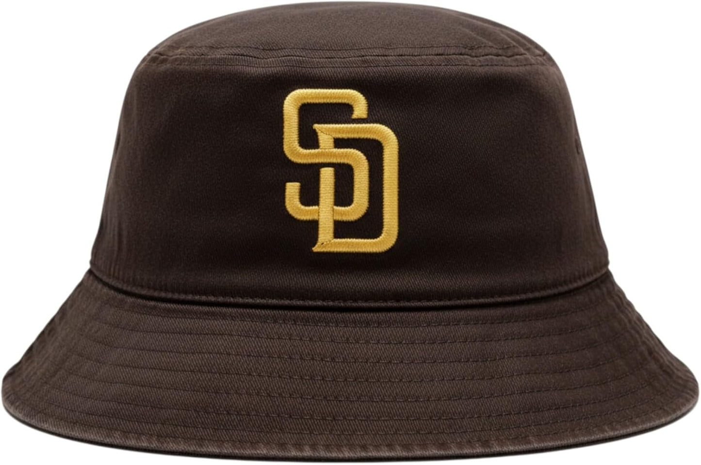 San Diego Bucket Hat, Embroidered, Perfect for Summer, Camping, Fishing, Tailgaiting, Baseball, him, her, dad, mom (Brown)