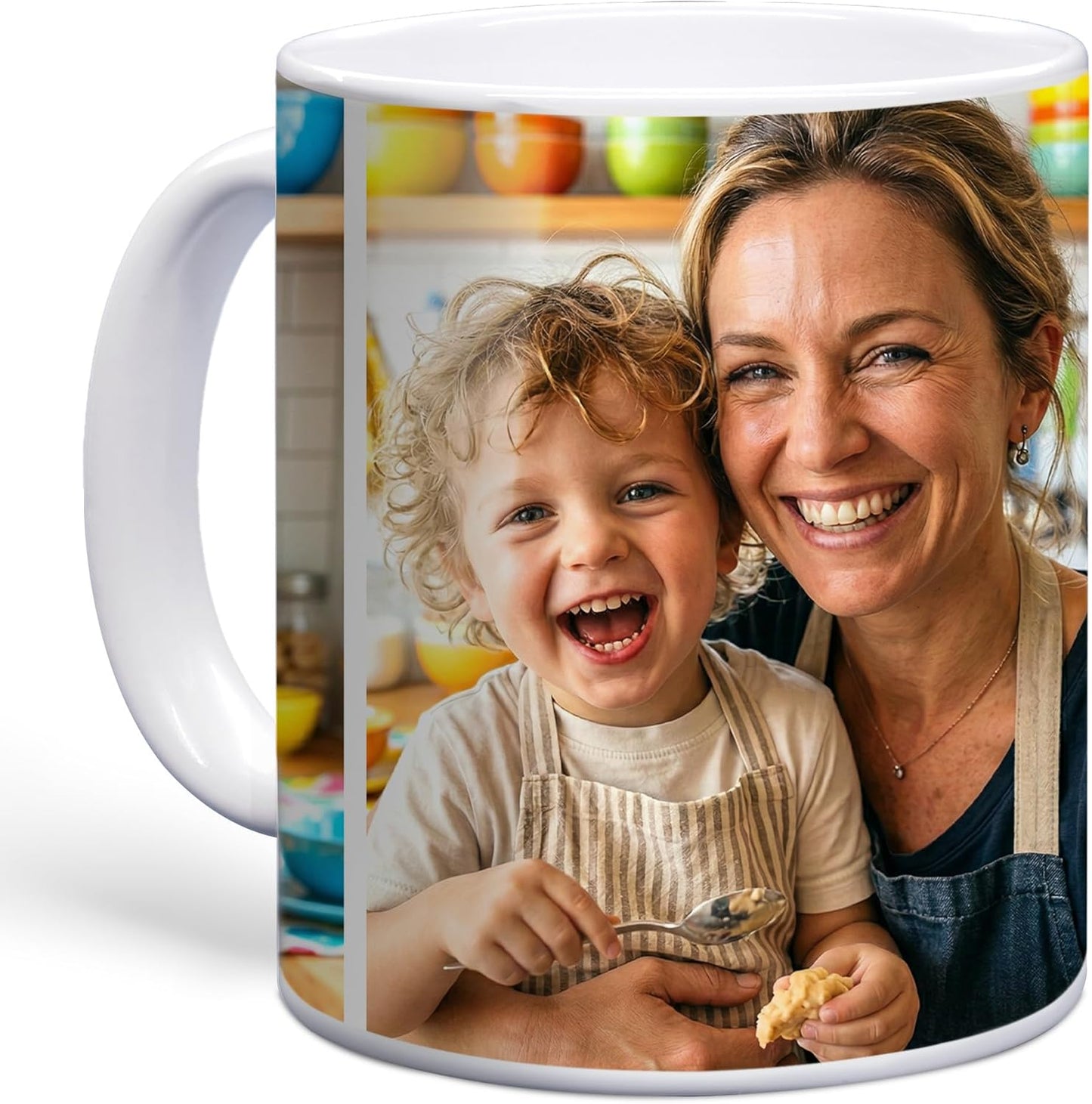 ArtPix 3D Personalized Coffee Mug – Custom Ceramic Cups with Your Photo, Picture, Text, Logo – Customized Mothers Day Gifts for Mom, Women, Wife, Men, Friends – 11 Oz Large Tea Mug White