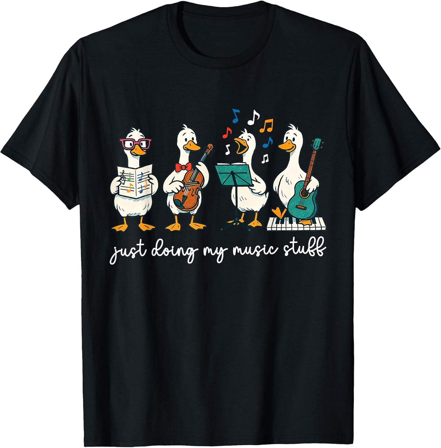 Silly Goose Musician Cute Band Music Teacher Choir Chorister T-Shirt
