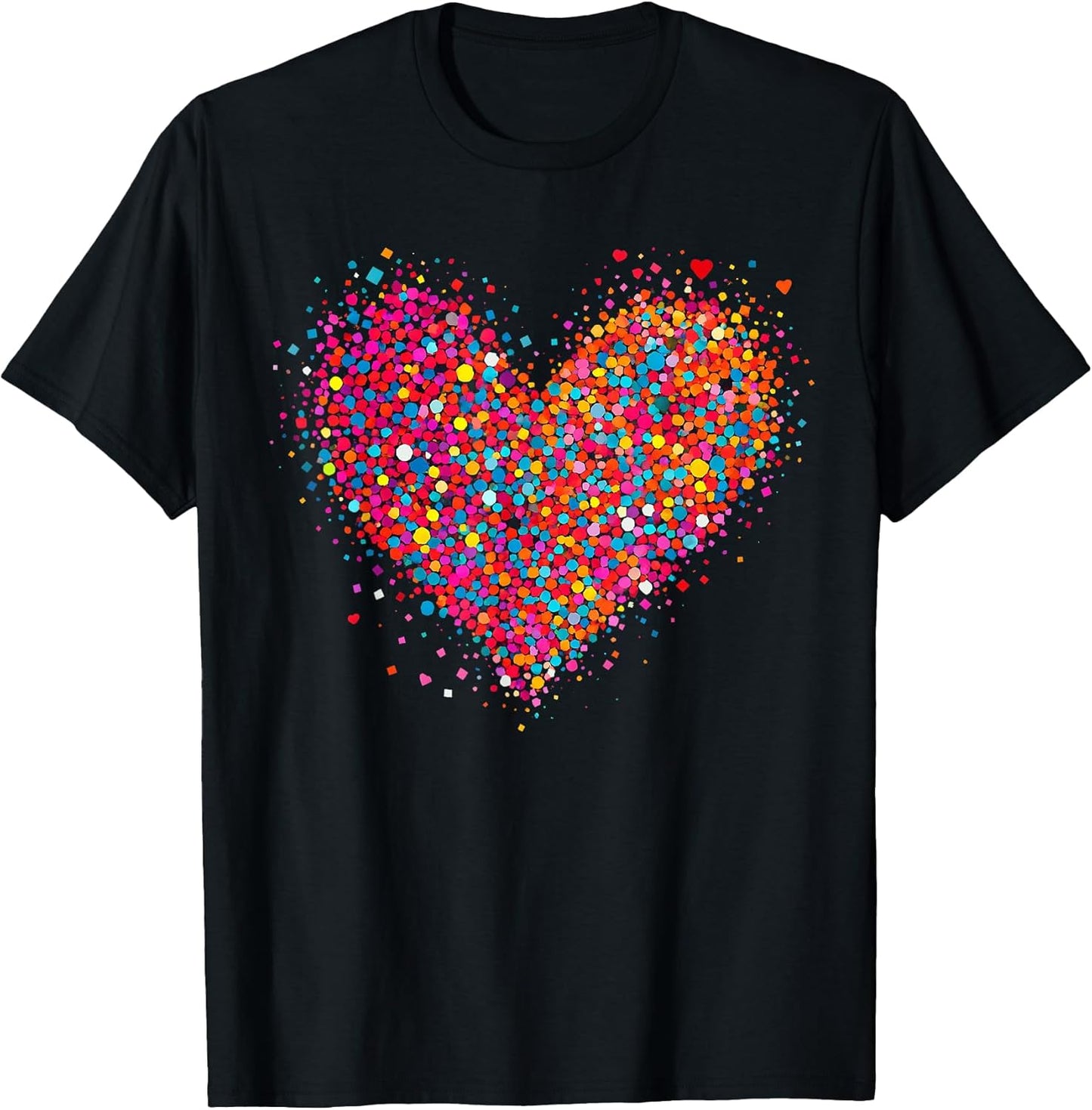 Valentine Colorful Confetti Heart Gat