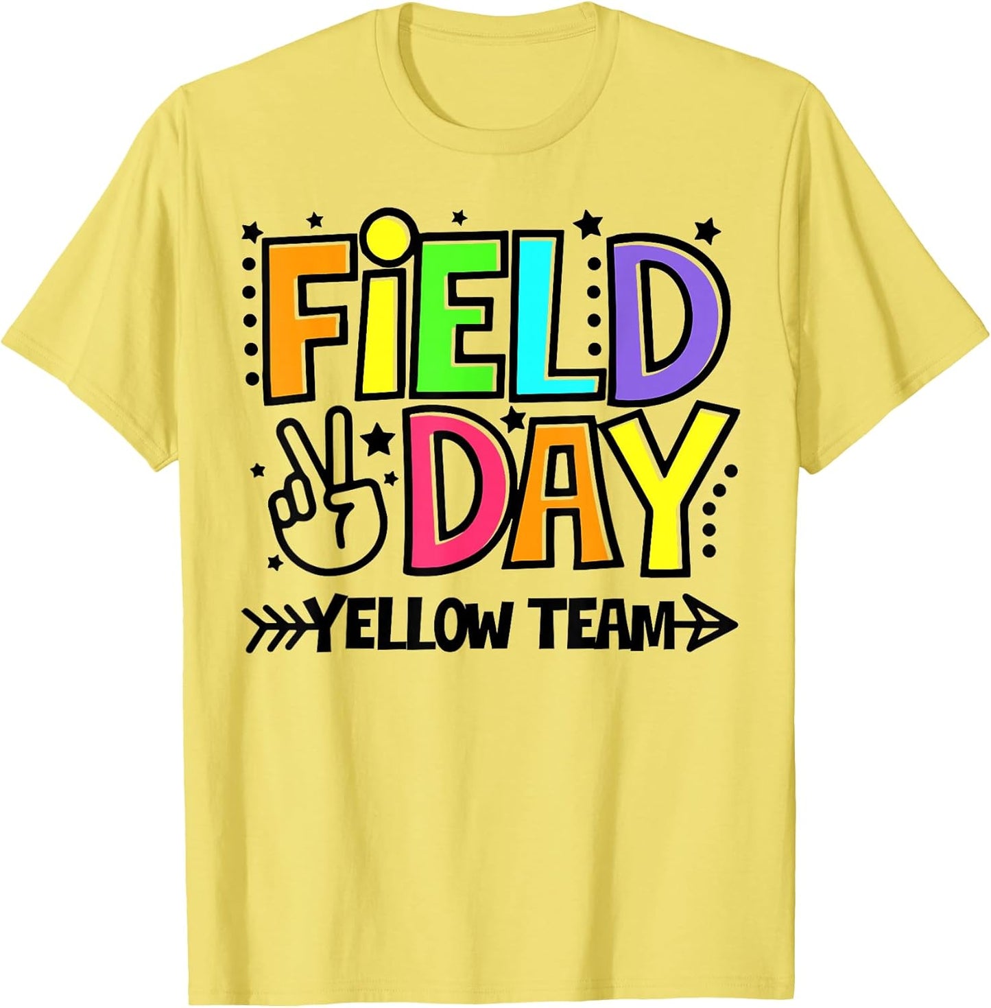 Field Day Yellow Team Let The Games Begin Fun Day Field Day T-Shirt