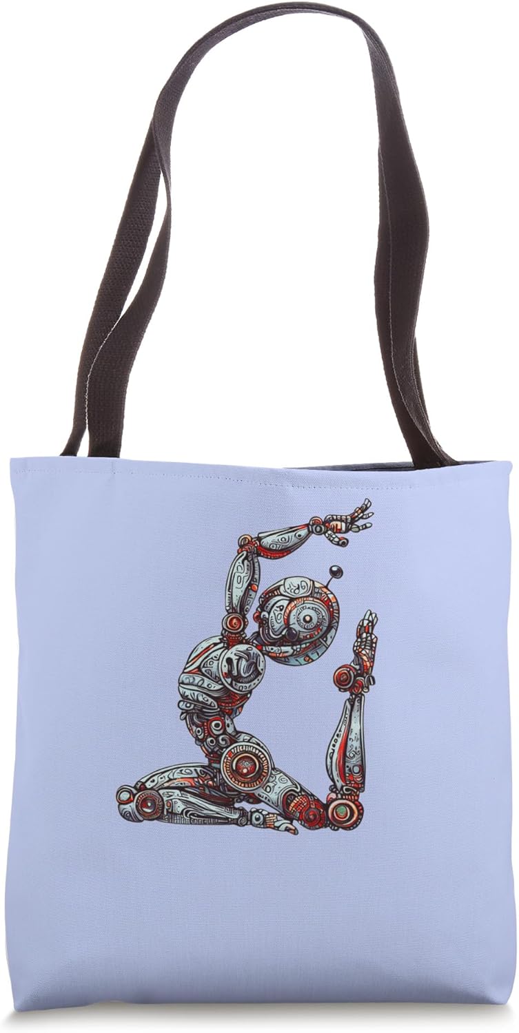 Robot Doing Yoga Innovative Digital Art Gift Shirt